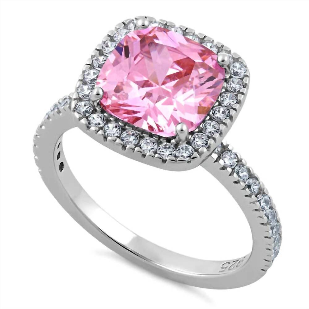 NEW STARLETTE women's hannah engagement ring in pink